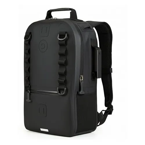 TRAVEL DUDE Angelrucksack 15L - Wasserdichter Rucksack mit Laptopfach - Widerstandsfähiger und wasserdichter Rucksack mit 15L Volumen, ideal für Outdoor-Aktivitäten. Mit luftdichtem Zipper und verstärkten Stellen für maximale Haltbarkeit.