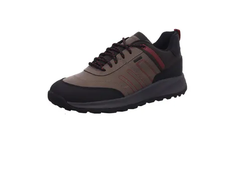 Geox Terrestre Sneaker grau 45 EU - Moderne Sneaker in Größe 45, aus hochwertigem Leder/Synthetik, mit atmungsaktivem Textil-Innenmaterial und rutschfester Gummisohle für optimalen Komfort.