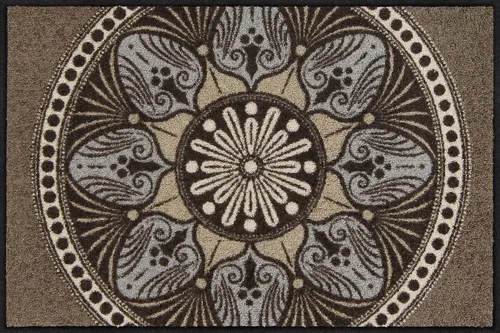 Salonloewe Fußmatte Yara 50x75 cm taupe - Tür- & Bodenmatten, waschmaschinengeeignet und ideal für drinnen und draußen, sorgt für Sauberkeit und Stil in jedem Eingangsbereich.