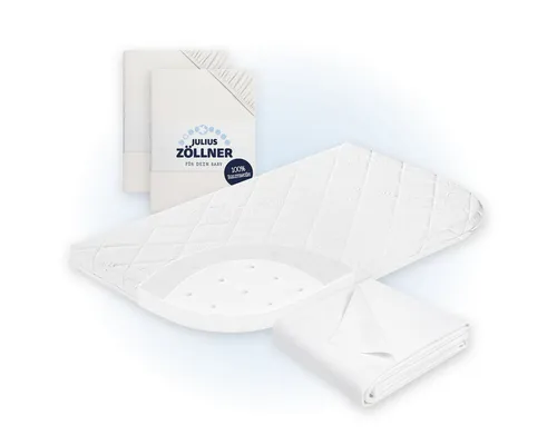 Stubenwagen-Matratzen von Julius Zöllner - Hochwertige Matratze mit 69% Polyester und 31% Baumwolle, ideal für einen ruhigen Schlaf Ihres Babys, passt perfekt in jeden Stubenwagen.