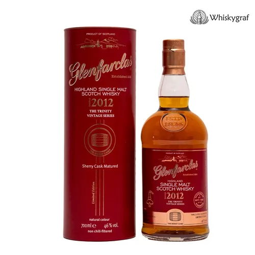 Glenfarclas THE TRINITY VINTAGE SERIES 2012 - Sherry Cask Highland Single Malt - Whisky aus Schottland, 46% Vol. in edler Geschenkbox - perfekt für Sammler und Genießer.