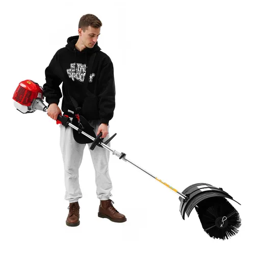 52cc 2 Takt Benzin Kehrmaschine Schneeschieber Motorbesen Sweeper Motor Besen Schneefräse Räumgerät Breiter Handgasbesen