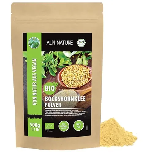 Alpi Nature Bockshornklee gemahlen BIO 500g, Bockshornkleesamen gemahlen, Bockshornklee Pulver