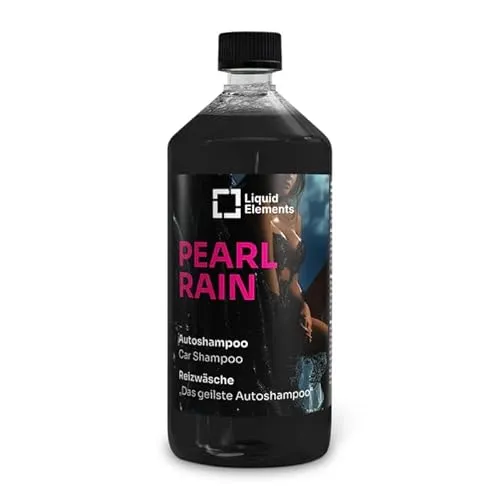 Liquid Elements – Pearl Rain Autoshampoo Reizwäsche 1 Liter – Autoreiniger entfernt hartnäckige Verschmutzungen – ohne Wachse & Versiegelungen anzugreifen