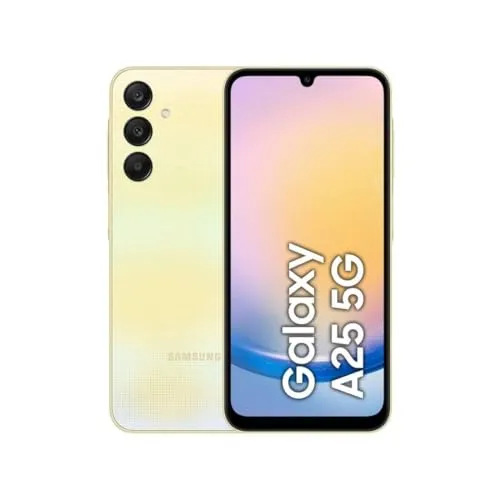 Samsung Galaxy A25 5G - Gelb, 256 GB - Simlockfreies Handy mit hochwertigem Material, flexibler Gestaltung und langer Lebensdauer für optimale Nutzung.