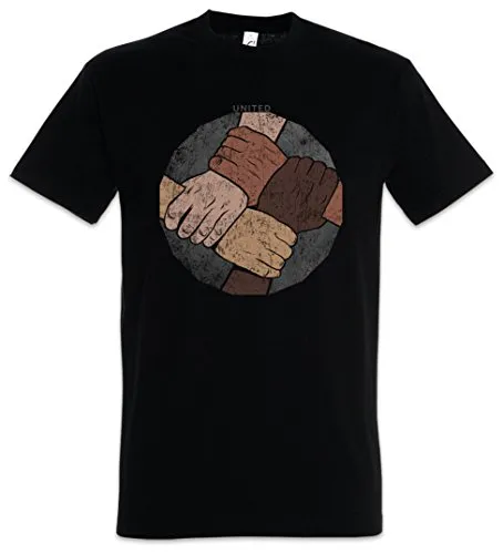 Urban Backwoods United Herren T-Shirt Schwarz Größe 2XL