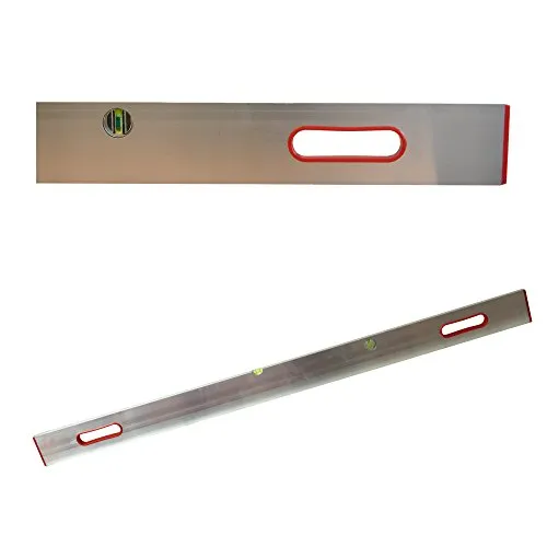 Richt- / Messlatte 250 cm - Messgeräte mit robustem Aluprofil, 2 bruchfesten Libellen und ergonomischen Handgriffen für präzise Messungen und hohe Benutzerfreundlichkeit.