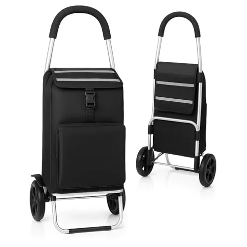 Aluminium Einkaufstrolley 40L - Einkaufsroller mit 40L Volumen, leicht und faltbar, ideal für stressfreies Einkaufen. Belastbar bis 60 kg und wasserabweisend – der perfekte Begleiter!