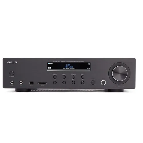 AMPLIFICADOR AIWA AMU-120BT - Hifi-Verstärker, 2 Kanäle, 60W Leistung, Bluetooth 5.0, langlebig und flexibel gestaltet