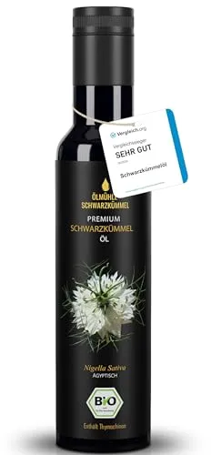 Premium BIO Schwarzkümmelöl - 1. Pressung - 100% kaltgepresst - Speiseöle aus 100% ägyptischen Nigella Sativa Samen, mühlenfrisch und in lichtgeschützten Miron Violettglasflaschen. Ideal für Gesundheit und Geschmack!