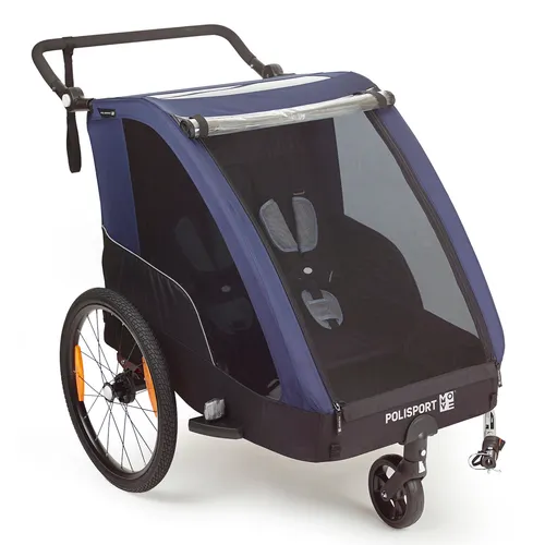 Polisport Kinder Fahrradanhänger Trailer + Stroller 75102120