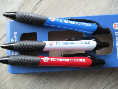 F.C. Hansa Rostock Kugelschreiber 3er-Set