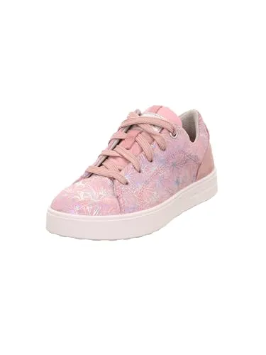 Superfit Mädchen Stella Sneaker, Rosa Silber 5500, 39 EU Weit - Sneaker für Mädchen mit herausnehmbaren Einlegesohlen aus chromfreiem Leder für ein ideales Fußklima und praktischem Innenzipp für schnellen Einstieg.