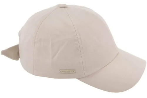 Seeberger Uni Cotton Damencap - Beigefarbenes Baseballcap für Damen - Stylisches Baseballcap aus hochwertiger Baumwolle, ideal für sonnige Tage und perfekt für jeden Freizeitlook.