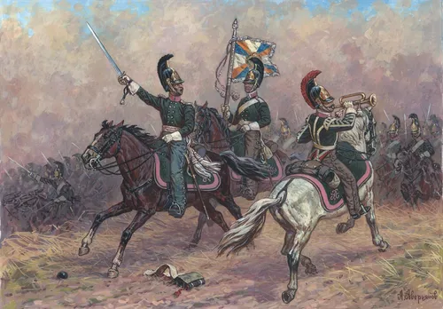 Zvzeda 6817 1/72 russische Dragoner, Komm