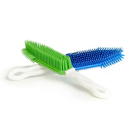 Golden Pets Spezialbürste I Tierhaarentferner, Hundebürste, Katzenbürste I Für Fahrzeugpolster & Textile Oberflächen I Sanfter Massage-Effekt für Hunde und Katzen I + Gratis E-Book Pflegehandbuch