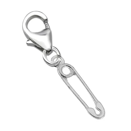 Sicherheitsnadel K531o Charm Anhänger für Armband 925 Echt Silber Geschenkidee