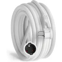hb-digital 10m Verlängerungskabel mit Winkelstecker H05VV-F Kabel IP22