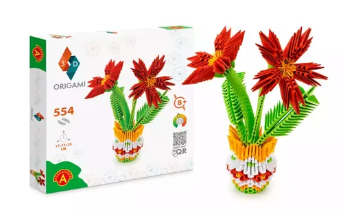 Origami 3D. Kwiaty (554 elementy) Alexander 5906018025538
