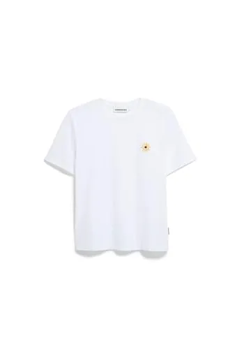 Damen T-Shirt LUALAA Flower aus Bio-Baumwolle - T-Shirts für Damen, nachhaltig aus 100% Bio-Baumwolle, GOTS-zertifiziert für umweltbewusste Mode