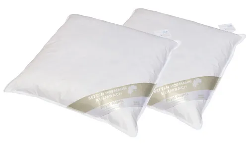 Betten Hofmann Kopfkissen 2er Set – 45x45 cm, 300 g, mittel, made in Germany