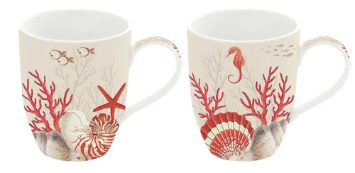 EasyLife Tasse Reef - Spülmaschinengeeignet mit Korallenmotiv - Tassen für den täglichen Gebrauch, mit einem einzigartigen Korallenmotiv, spülmaschinengeeignet und ideal für umweltbewusste Genießer.