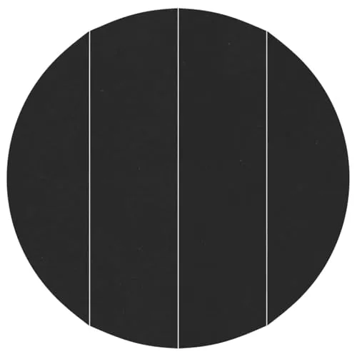 vidaXL Runde Poolabdeckung Schwarz Ø 458 cm von vidaXL