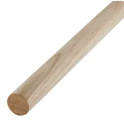 SOTECH Rundstab Eiche Ø 30 mm, Länge 500 mm – Holzstab für Schrank, Kleiderstange - Braun
