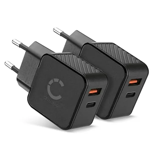 2XCELLONIC USB C Ladegerät 20W, 2 Port Ladegerät USB Netzteile Schnellladegerät,Ladeadapter für iPhone 15, 14, Samsung 23, Huawei, Xiaomi, Handy, Smartphone, Tablet, Lautsprecher, kopfhörer UVM