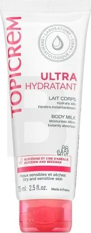Topicrem Feuchtigkeitsspendende Bodymilk mit Tiefenwirkung Ultra-Moisturizing Body Milk 75 ml
