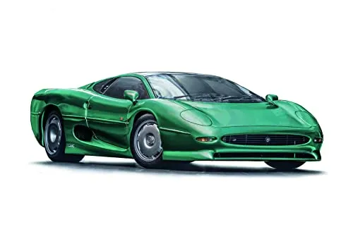 Italeri 3631S - 1:24 Jaguar XJ 220, Modellbau, Bausatz, Standmodellbau, Basteln, Hobby, Kleben, Plastikbausatz, detailgetreu, Weiß, grün