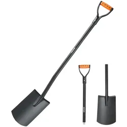 VEVOR Gärtnerspaten 122 cm in schwarz von Vevor