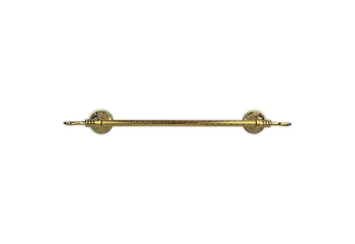 Belle Arti Handtuchhalter aus Messing gold poliert - Handtuchhaken aus rostfreiem Messing, elegante 58 cm lange Handtuchstange für stilvolle Badezimmergestaltung und platzsparende Wandmontage.