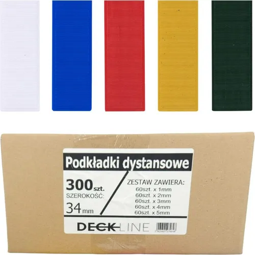 DECKLINE M34300 Distanzpads 34mm MIX 1-5mm 300 Stück