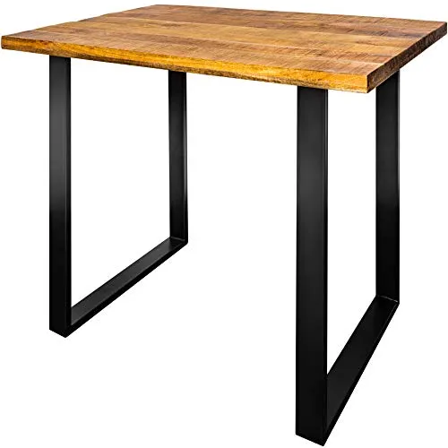 Riess-Ambiente Bartisch IRON CRAFT 120cm - Bartisch aus massivem Mango-Holz mit industriellem Metallgestell, ideal für stilvolle Küchen und gemütliche Essbereiche. Ein einzigartiges Designstück für individuelle Akzente.