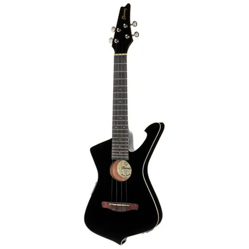 Ibanez UICT10-BK Iceman Ukulele - Ukulele mit Tonabnehmer und hochwertigem Purpleheart-Griffbrett; ideal für Musiker, die Klang und Stil schätzen. Inkl. Gig Bag für einfachen Transport.