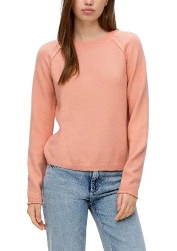 QS Strickpullover mit Rollsaum