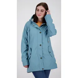 DEPROC Active Regenjacke ANKERGLUT HVN - auch in großen Größen erhältlich - Funktionsjacke in hellblau, wasserdicht und winddicht, ideal für Trekking und Wandern. Mit verstellbarem Gummizug und praktischen Pattentaschen.