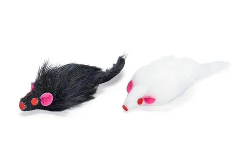 Karlie Katzenspielzeug Maus Whity mit Catnip Plüsch 2 Stück im Polybeutel