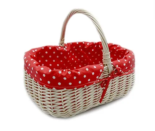 MyBer® Weidenkorb Einkaufskorb Picknickkorb - 33x23x13cm - Kühlboxen & Kühltaschen - Stabiler Weidenkorb aus 100% natürlichen Materialien, ideal für Einkäufe oder als stilvolle Aufbewahrungslösung.