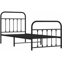 Betten & Bettgestelle Schwarz von vidaXL