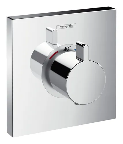hansgrohe ShowerSelect Thermostat 15760000 - Highflow Unterputz, chrom - Duscharmatur mit hoher Durchflussmenge (42 l/min), temperaturverstellbarer Sicherheitssperre und ausgezeichnetem Design (iF Design Award 2014, reddot award 2014 winner).