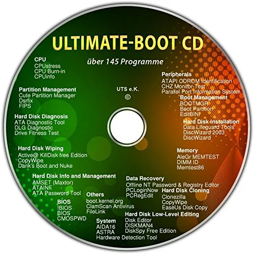 Ultimate Boot-CD von TAPEVISION