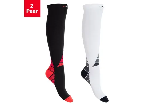 CFLEX Kompressionsstrümpfe Sport Strümpfe Damen/Herren (1/2 Paar) Kompressions Kniestrümpfe