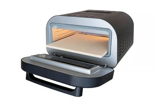 UNOLD 68815 Pizzaofen Don Luigi - 1.700W mit Pizzastein für perfekte Pizza in nur 2 Minuten, hitzeisoliert und mit Timer