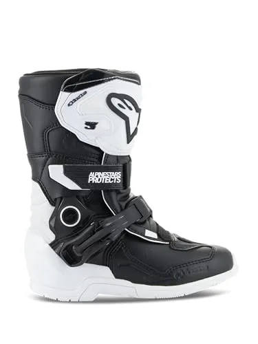 Alpinestars Tech 3S Kinder Motocross Stiefel - Motorradstiefel für Kinder, entwickelt mit Feedback von jungen MX-Fahrern für optimale Flexibilität und Komfort, inklusive herausnehmbarem Fußbett für Wachstum.