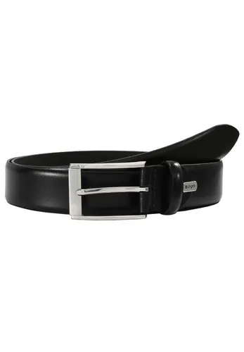 LLOYD Men’s Belts Ledergürtel schwarz 120 - Hochwertiger Ledergürtel in schwarz, ideal für jeden Anlass, aus strapazierfähigem PU Spaltleder und Lefa gefertigt.