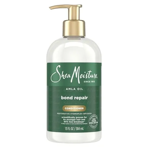 SheaMoisture Bond Repair Conditioner mit Amlaöl, 330 ml - Stärkender Conditioner für trockenes und geschädigtes Haar. Mit Amlaöl und Fair-Trade-Sheabutter sorgt er für intensive Feuchtigkeit und verbessert die Kämmbarkeit. Ideal für lockiges und krauses Haar.