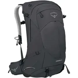 Osprey Stratos 34 Wanderrucksack für Männer - Tunnel Vision Grey O/S - Robuster Wanderrucksack mit integrierter Regenhülle, ideal für Outdoor-Abenteuer. Aus bluesign-zertifizierten Materialien und PFC-frei, bietet er praktischen Stauraum und Komfort.