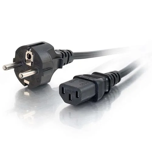 C2G 88542 1M Strom Kabel (IEC320C13 to CEE 7/7) 3 Foot Kettle Lead Strom Cord